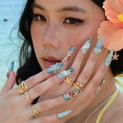 Lost In Paradise - Ersa Nails Blue PressOnNails
