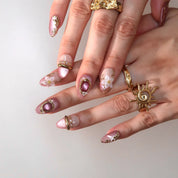 Love Letter - Ersa Nails Pink Gold PressOnNails