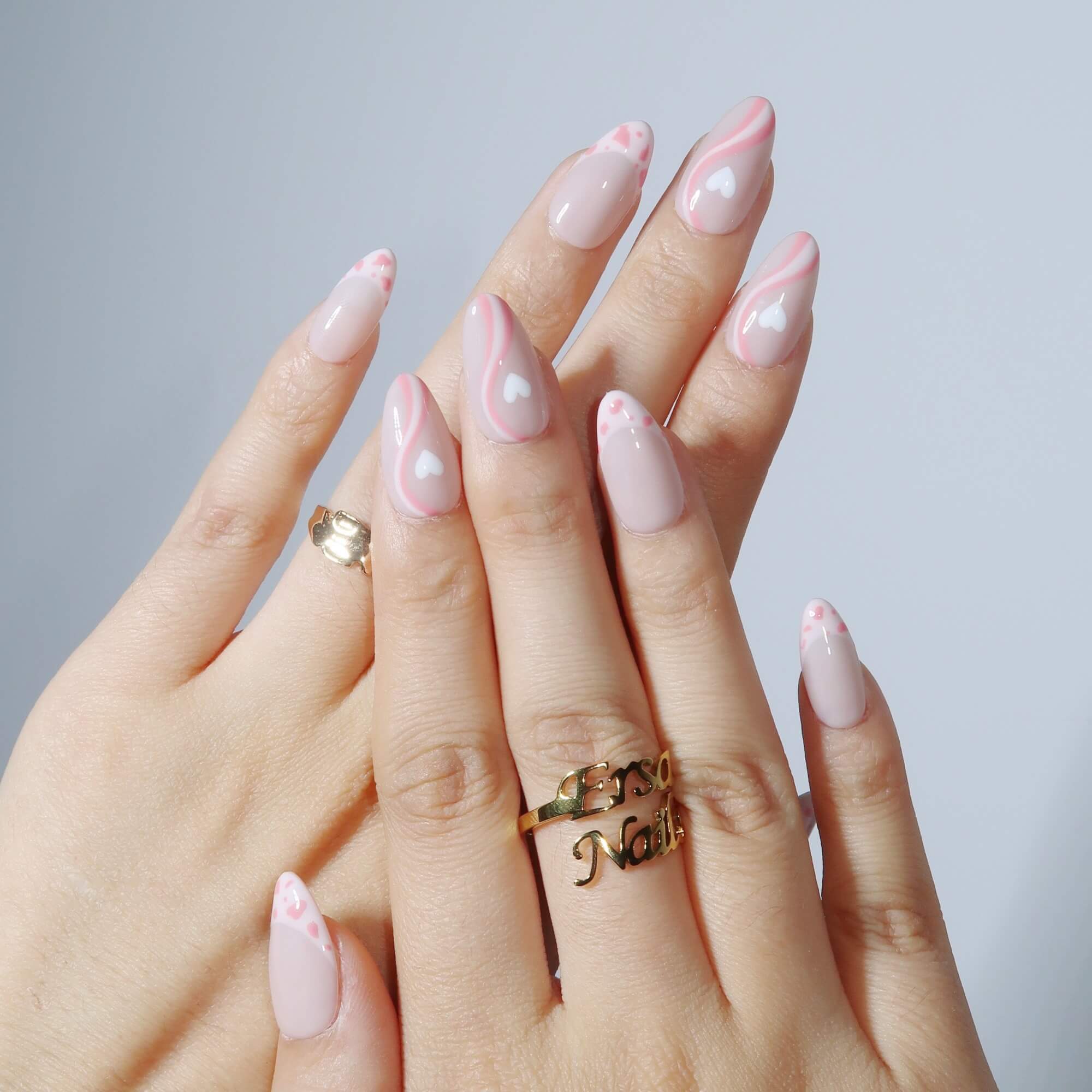 Love Story - Ersa Nails Nude Pink PressOnNails