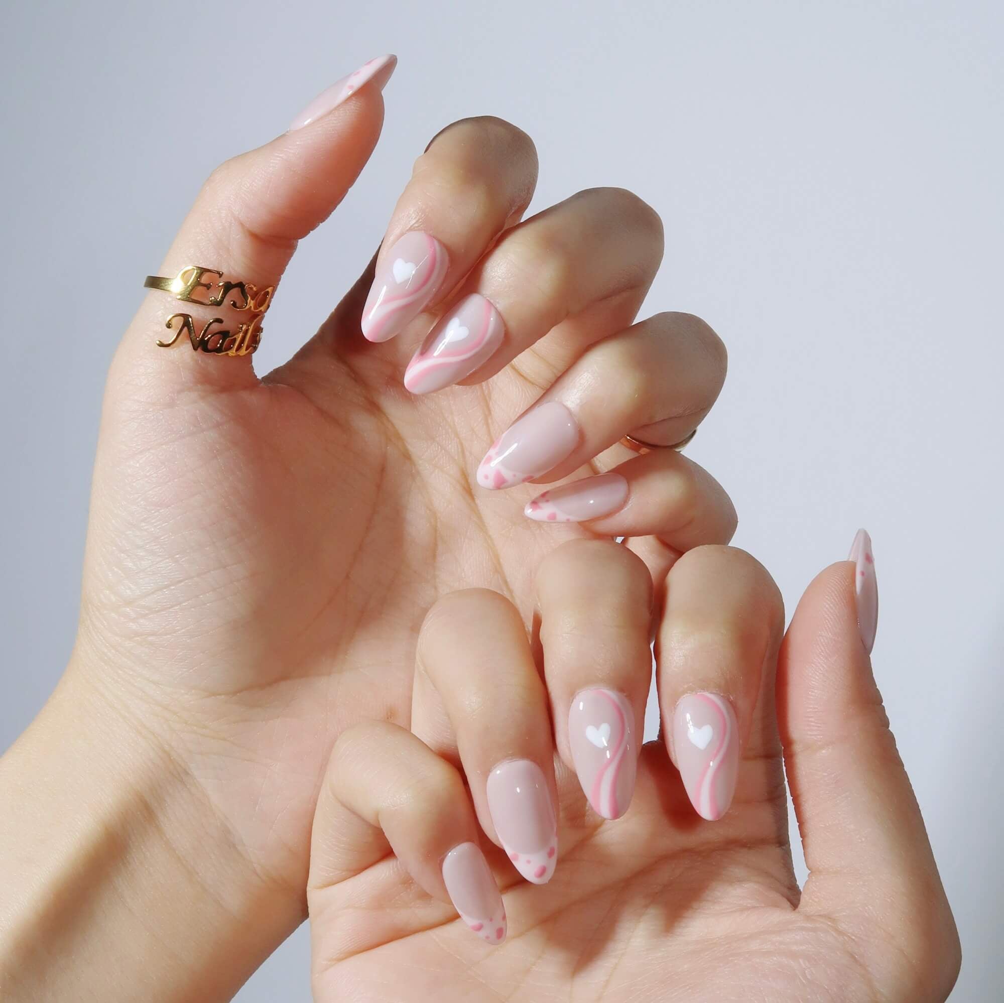 Love Story - Ersa Nails Nude Pink PressOnNails