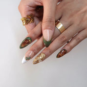 Luxe & Glow - Ersa Nails Jade Gold PressOnNails
