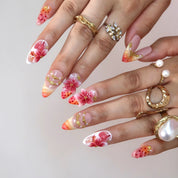Maldives Sunset - Ersa Nails Pink Orange PressOnNails