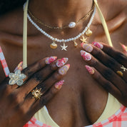 Maldives Sunset - Ersa Nails Pink Orange PressOnNails