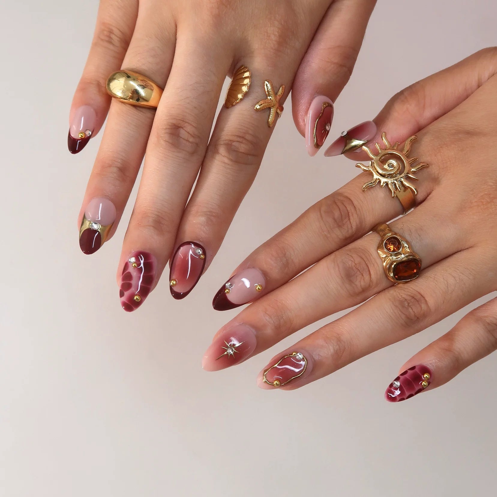 Mellow - Ersa Nails Nude Red PressOnNails