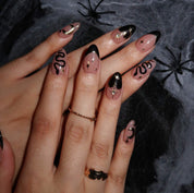 Midnight Madness - Ersa Nails Nude Black PressOnNails