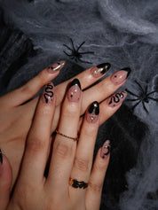 Midnight Madness - Ersa Nails Nude Black PressOnNails