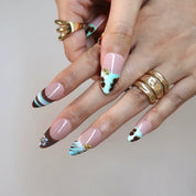 Mint To Be - Ersa Nails Nude Blue PressOnNails