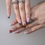 Miss Pumpkin - Ersa Nails Nude Black PressOnNails