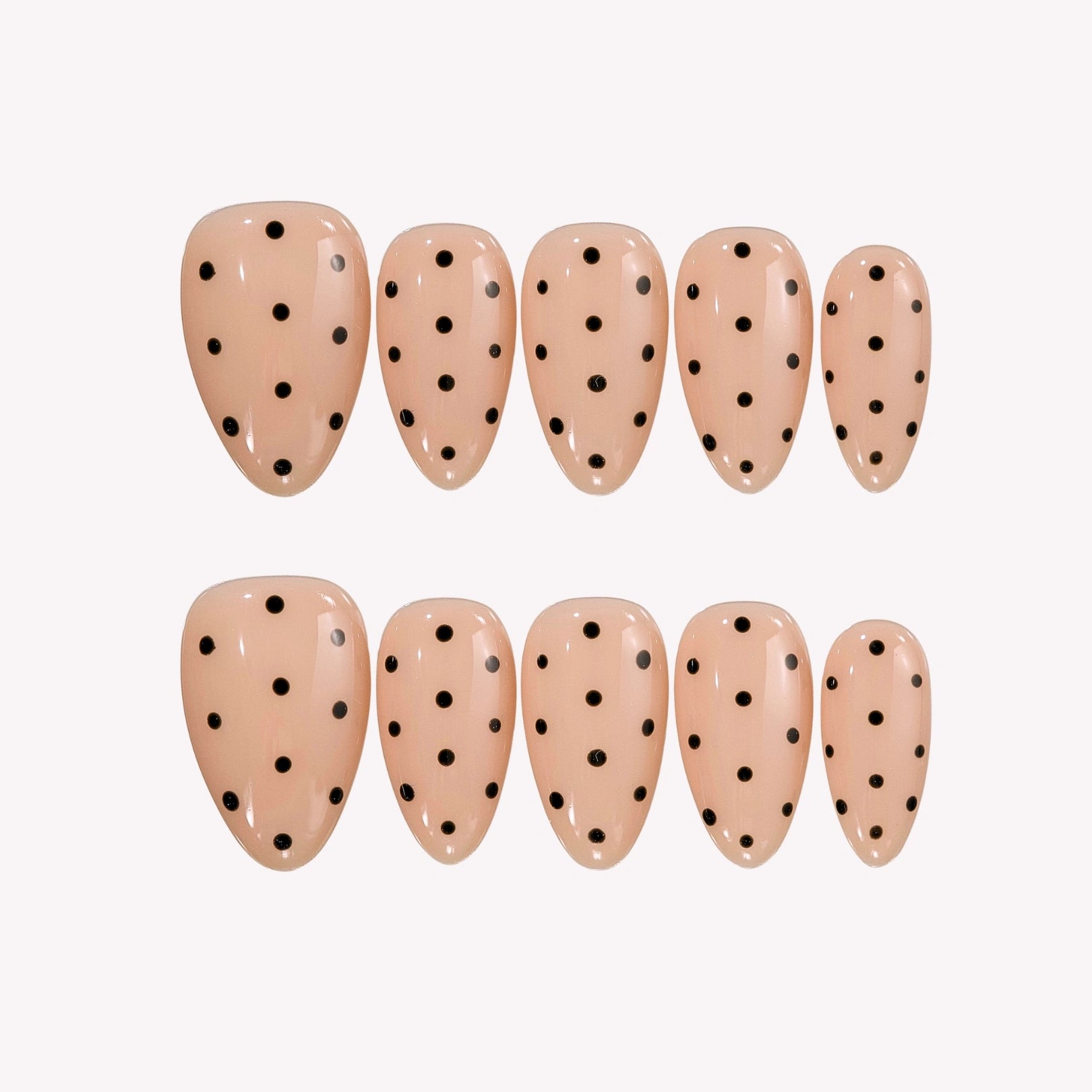Mocha Dot - Ersa Nails Nude PressOnNails
