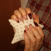 Mocha Latte - Ersa Nails Nude Brown Gold PressOnNails