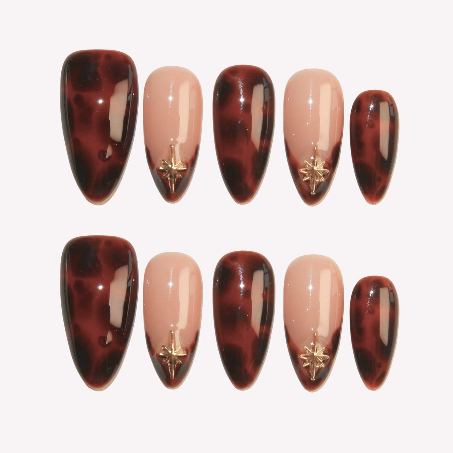 Mocha Mist - Ersa Nails Brown Nude PressOnNails