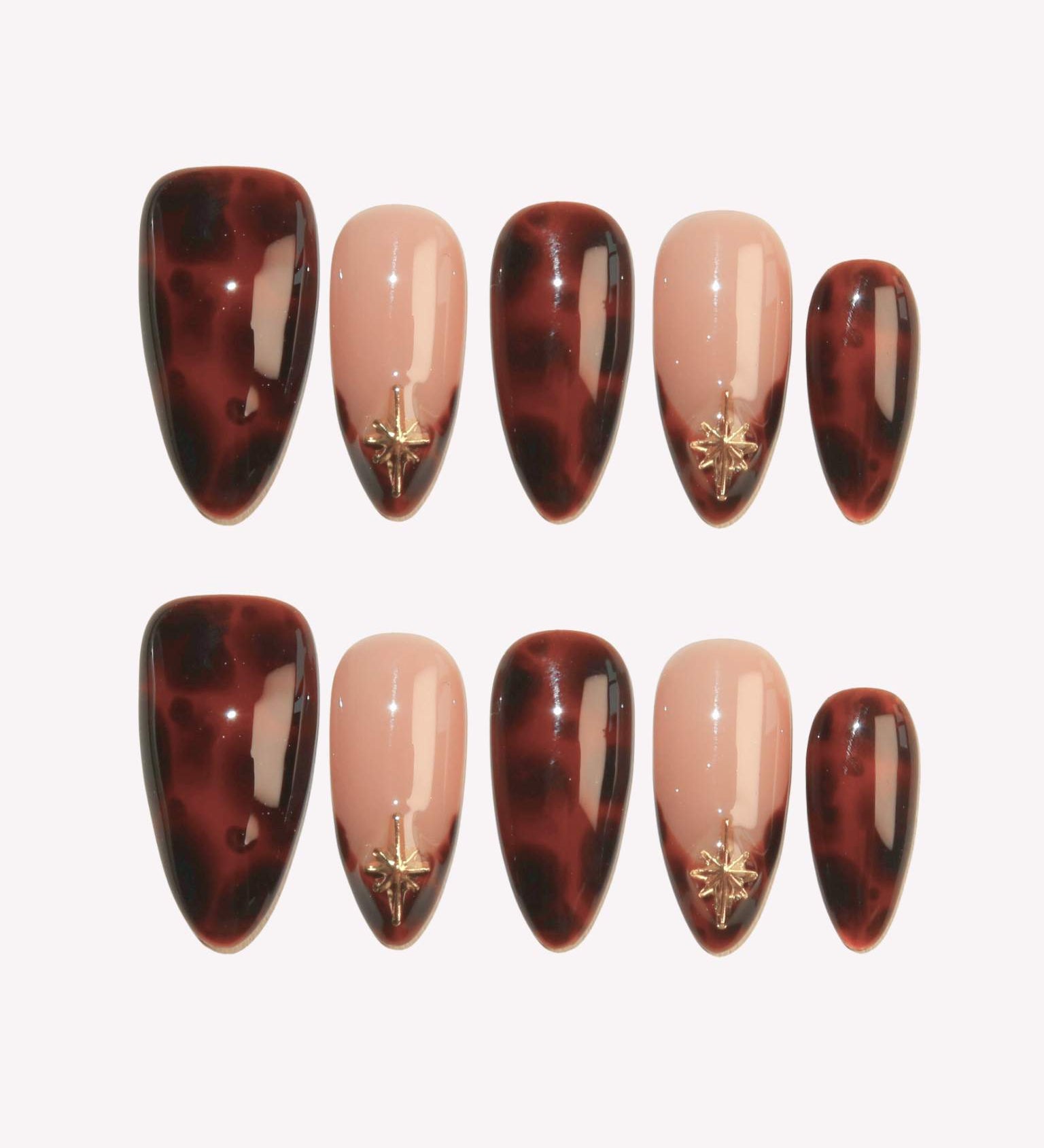 Mocha Mist - Ersa Nails Brown Nude PressOnNails