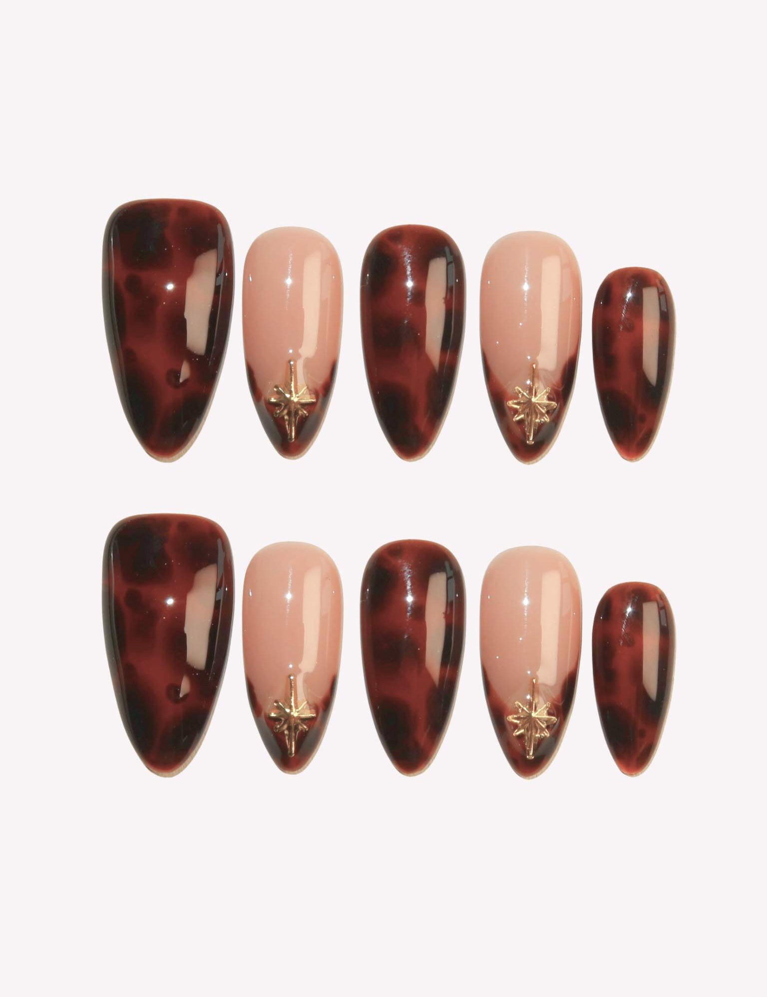 Mocha Mist - Ersa Nails Brown Nude PressOnNails