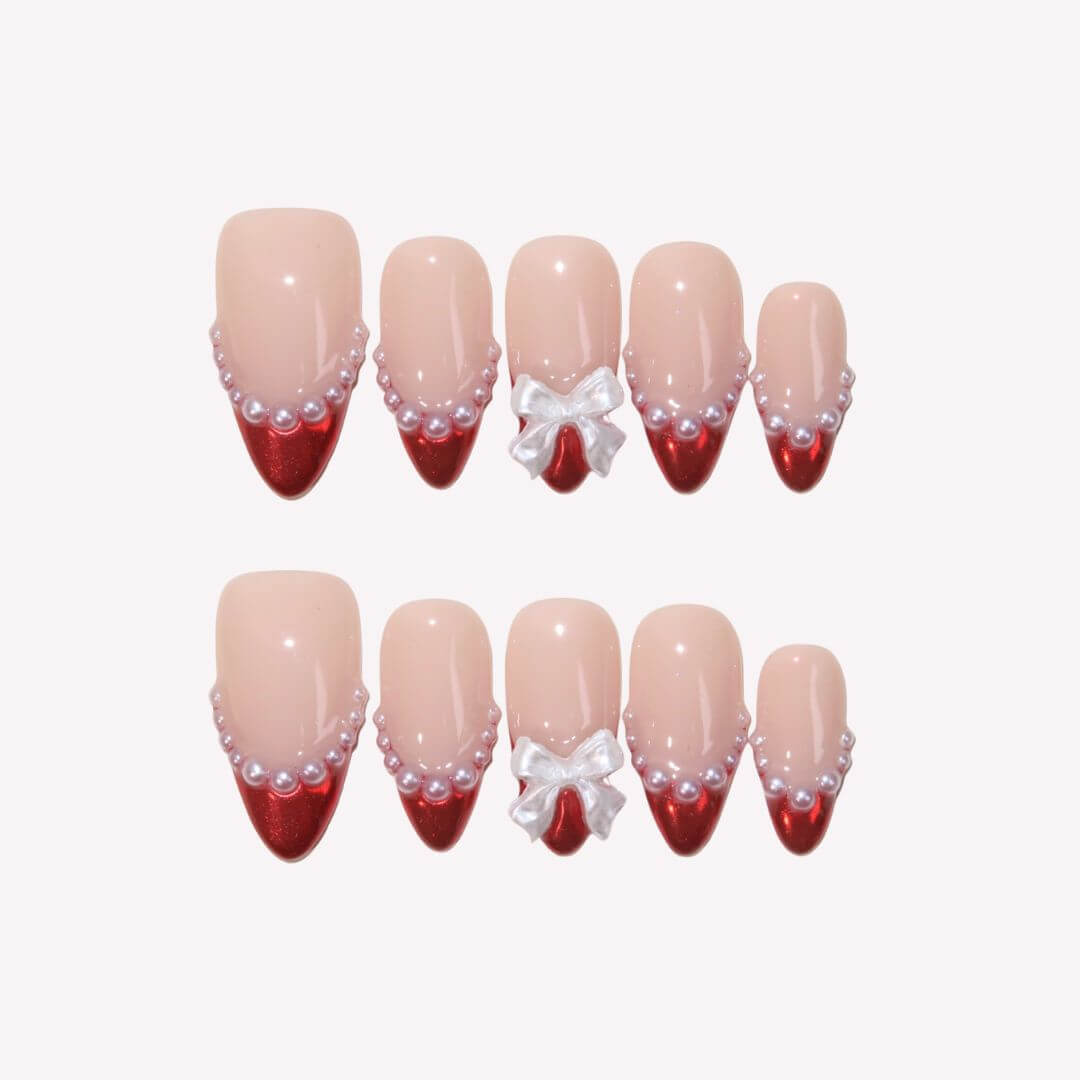 Moment of Forever - Ersa Nails Nude Red PressOnNails