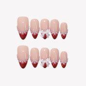 Moment of Forever - Ersa Nails Nude Red PressOnNails