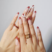 Moment of Forever - Ersa Nails Nude Red PressOnNails