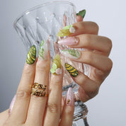 Monet's Garden - Ersa Nails Jade Pink PressOnNails