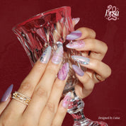 Moonlight Scales - Ersa Nails Pink Purple PressOnNails