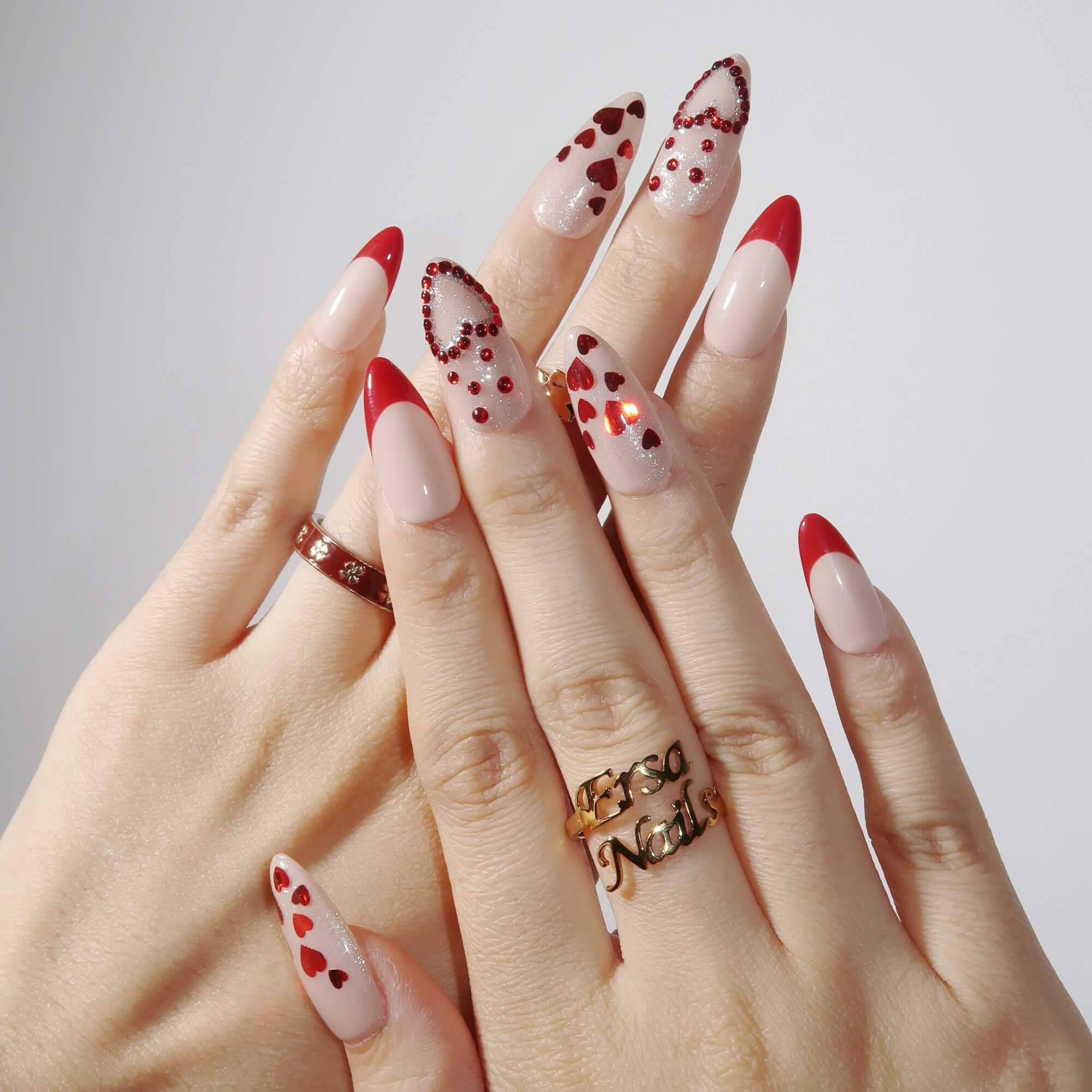 Much Love - Ersa Nails Nude Red PressOnNails