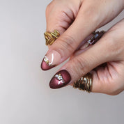 Mulled Wine - Ersa Nails Nude Red PressOnNails