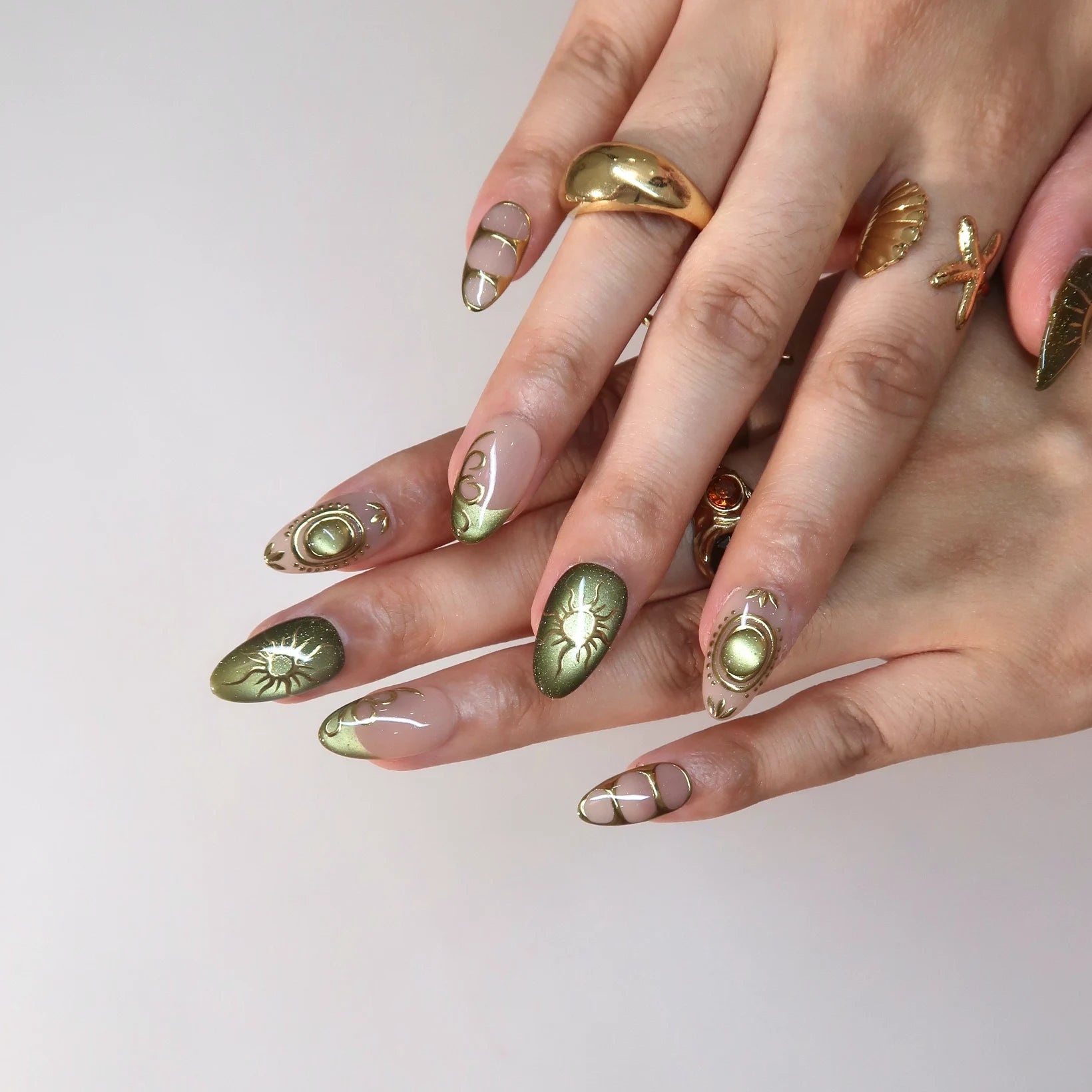 New Leaf - Ersa Nails Nude Jade PressOnNails