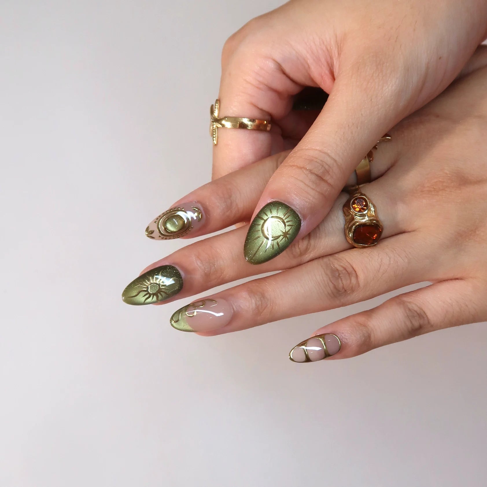 New Leaf - Ersa Nails Nude Jade PressOnNails