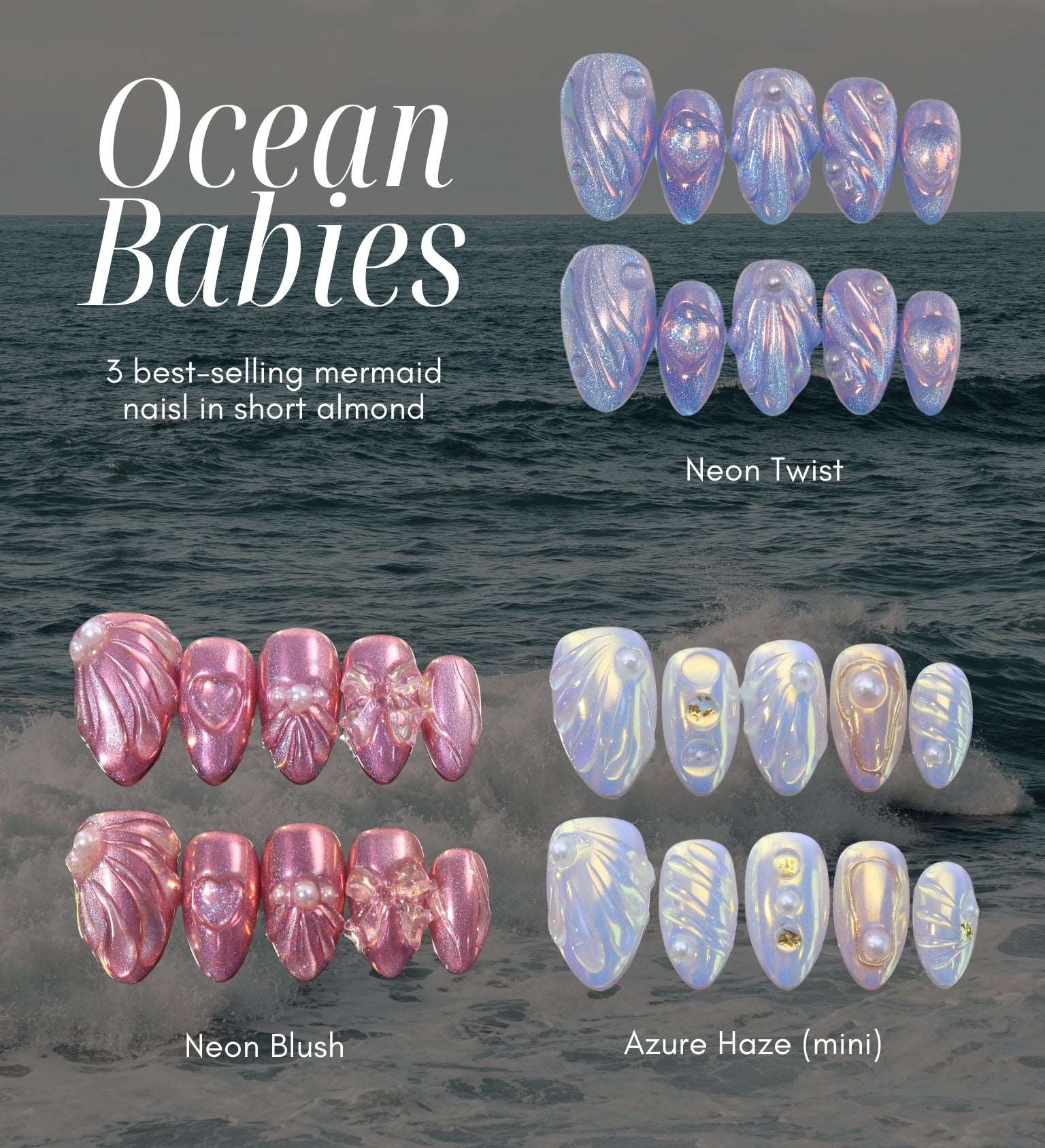 Ocean Babies - ErsaNails PressOnNails