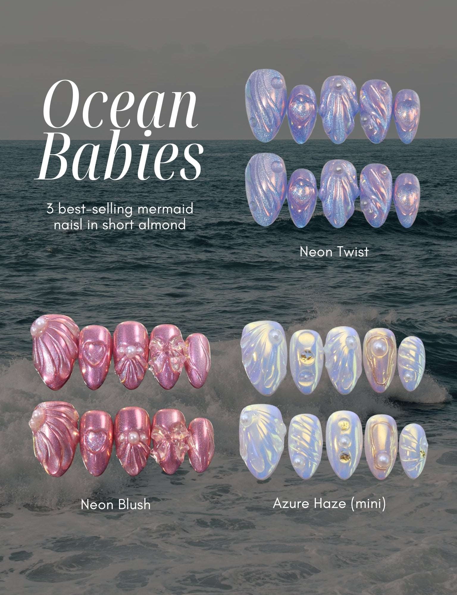 Ocean Babies - ErsaNails PressOnNails