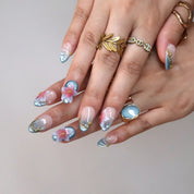 Ocean Whisper - Ersa Nails Blue Nude PressOnNails