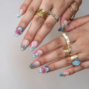 Ocean Whisper - Ersa Nails Blue Nude PressOnNails