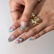 Ocean Whisper - Ersa Nails Blue Nude PressOnNails