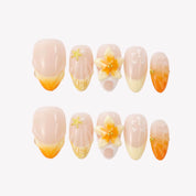 Orange Margarita - Ersa Nails Nude Orange PressOnNails