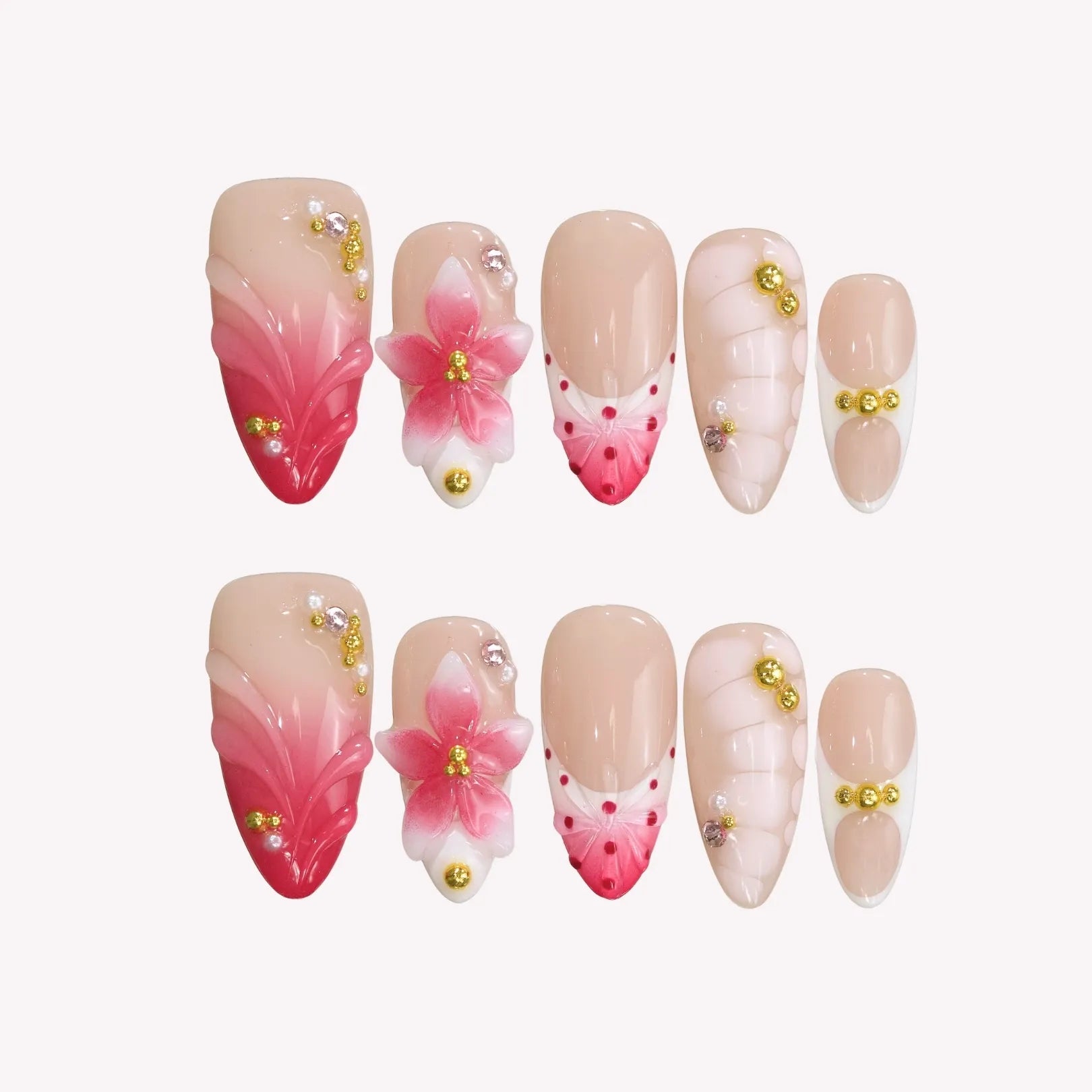 Pastal Bloom - Ersa Nails Nude Pink PressOnNails
