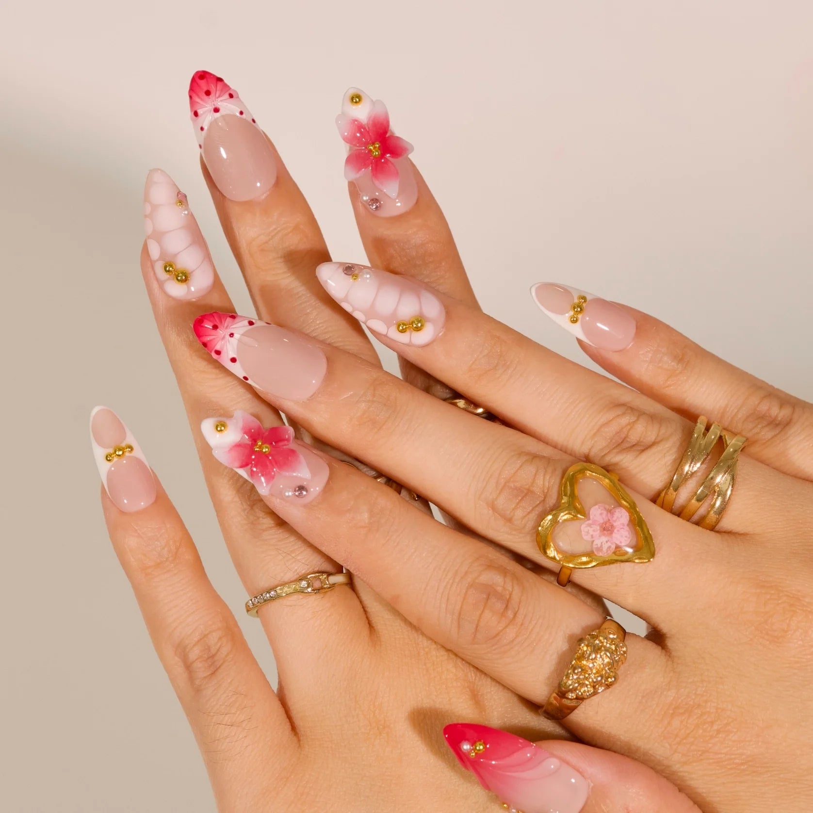 Pastal Bloom - Ersa Nails Nude Pink PressOnNails
