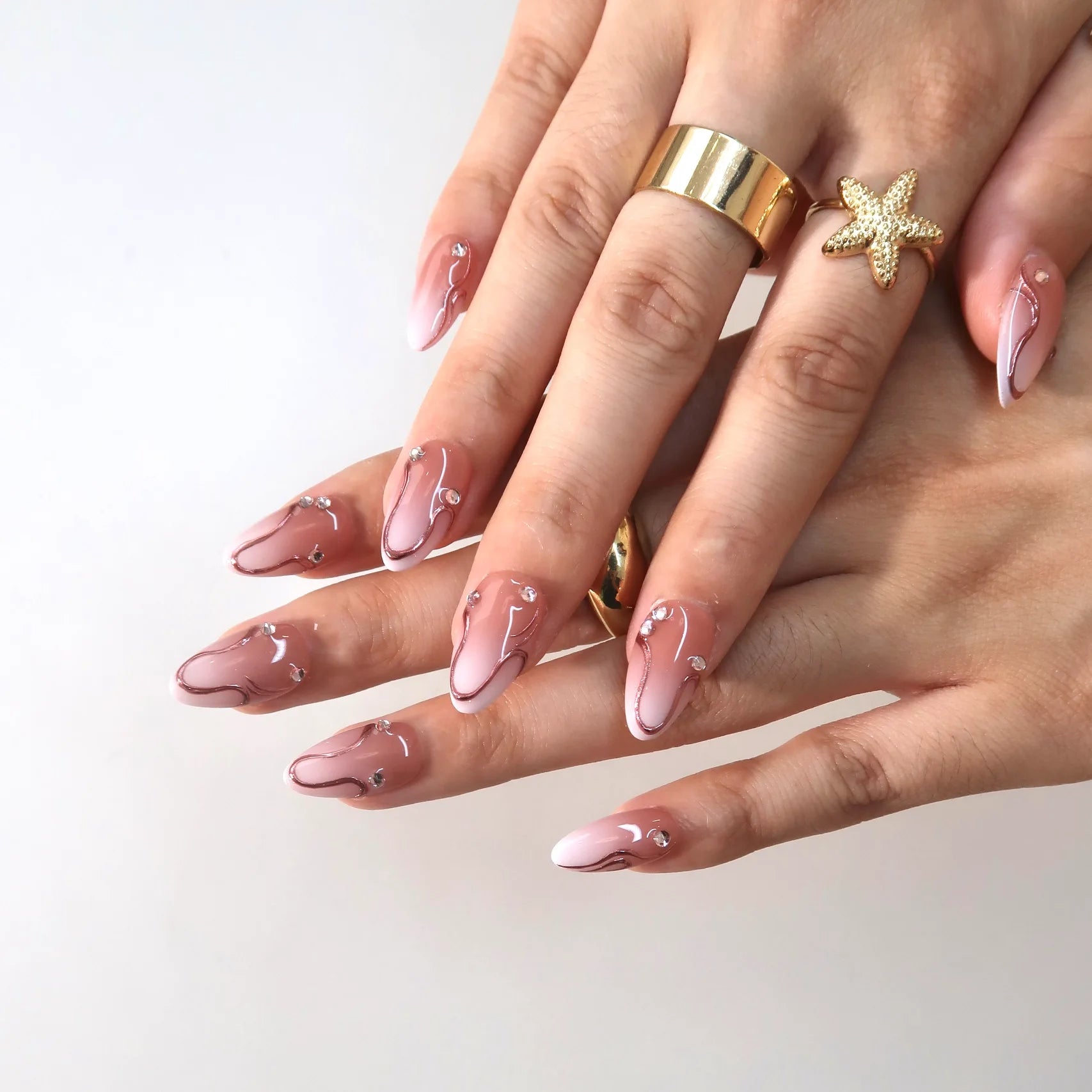 Peach Jelly - Ersa Nails Nude Pink PressOnNails
