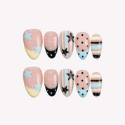 Peppy - Ersa Nails Nude Blue PressOnNails