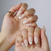 Petals in the Breeze - Ersa Nails Nude White PressOnNails