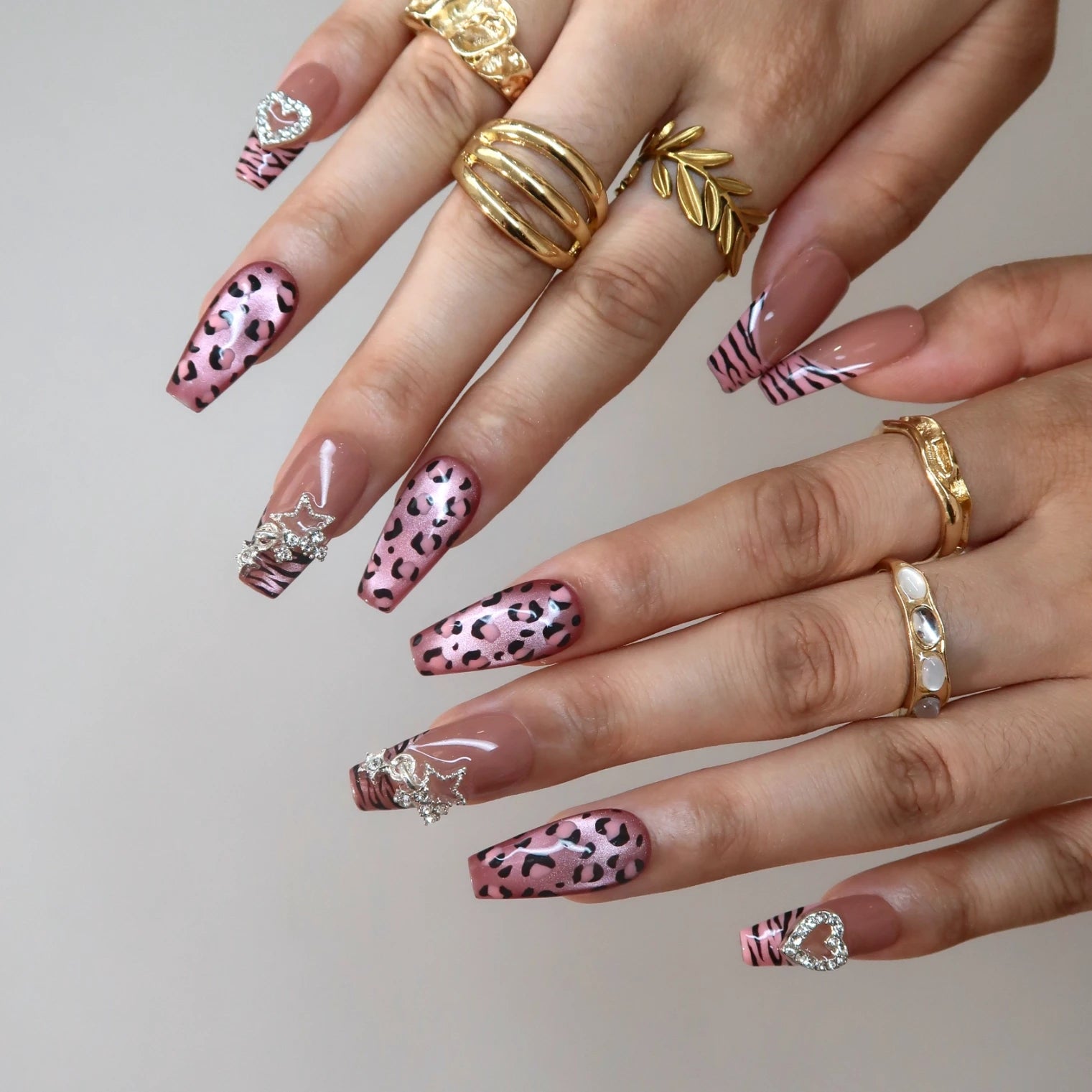 Pink Feline - Ersa Nails Pink PressOnNails