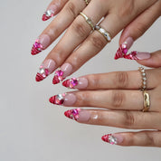 Pink Fever - Ersa Nails Pink Red PressOnNails