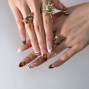 Pumpkin Spice Latte - Ersa Nails Nude Brown PressOnNails
