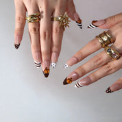 Pumpkin Spice Latte - Ersa Nails Nude Brown PressOnNails