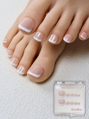 Pure Intentions - Ersa Nails Nude White PressOnToeNails