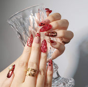 Red Queen - Ersa Nails Red PressOnNails