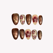 Rosewood - Ersa Nails Nude Red PressOnNails