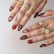 Rosewood - Ersa Nails Nude Red PressOnNails
