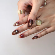 Rosewood - Ersa Nails Nude Red PressOnNails