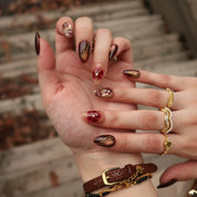 Rosewood - Ersa Nails Nude Red PressOnNails