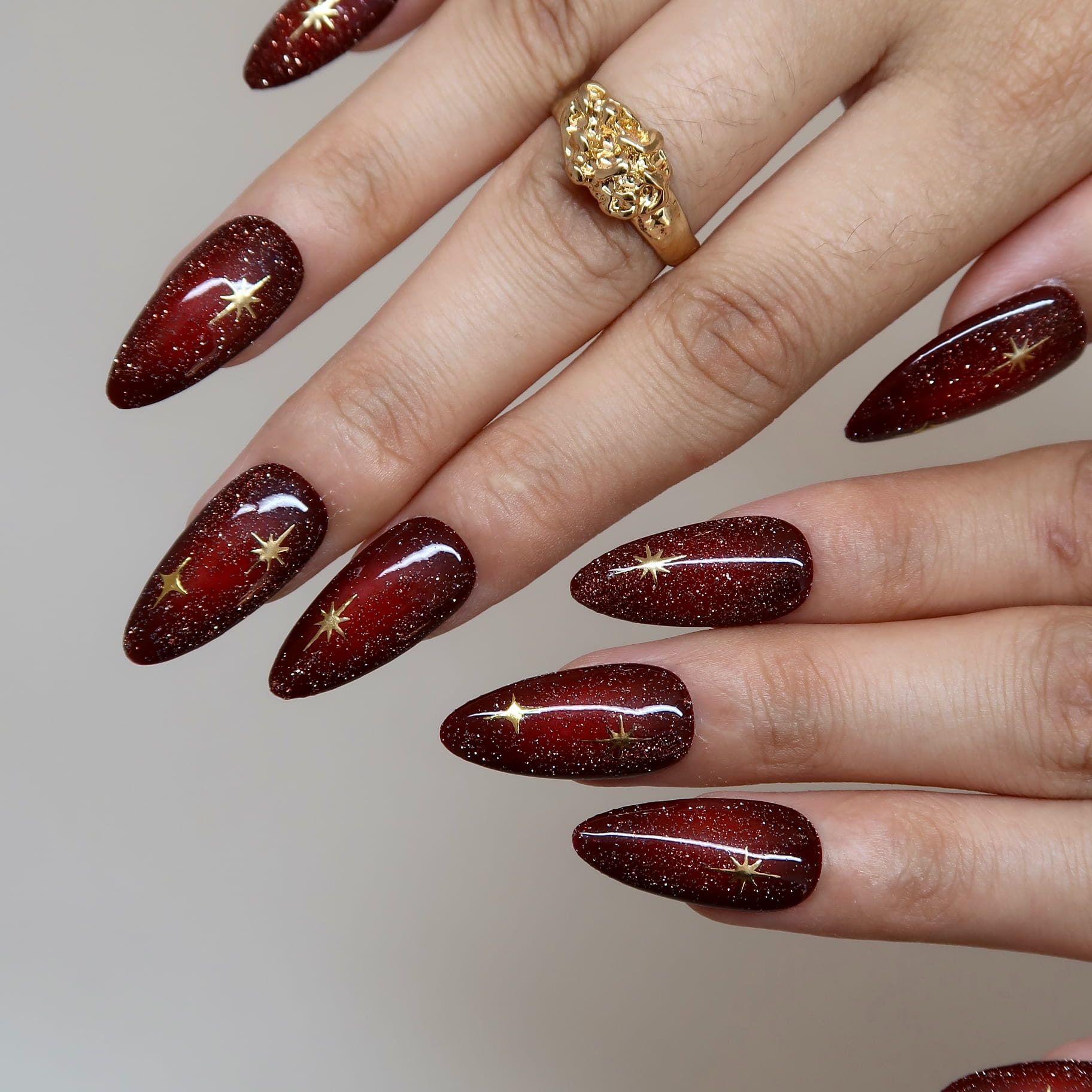 Ruby Snowflakes