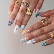 Salty Air - Ersa Nails Nude Blue PressOnNails