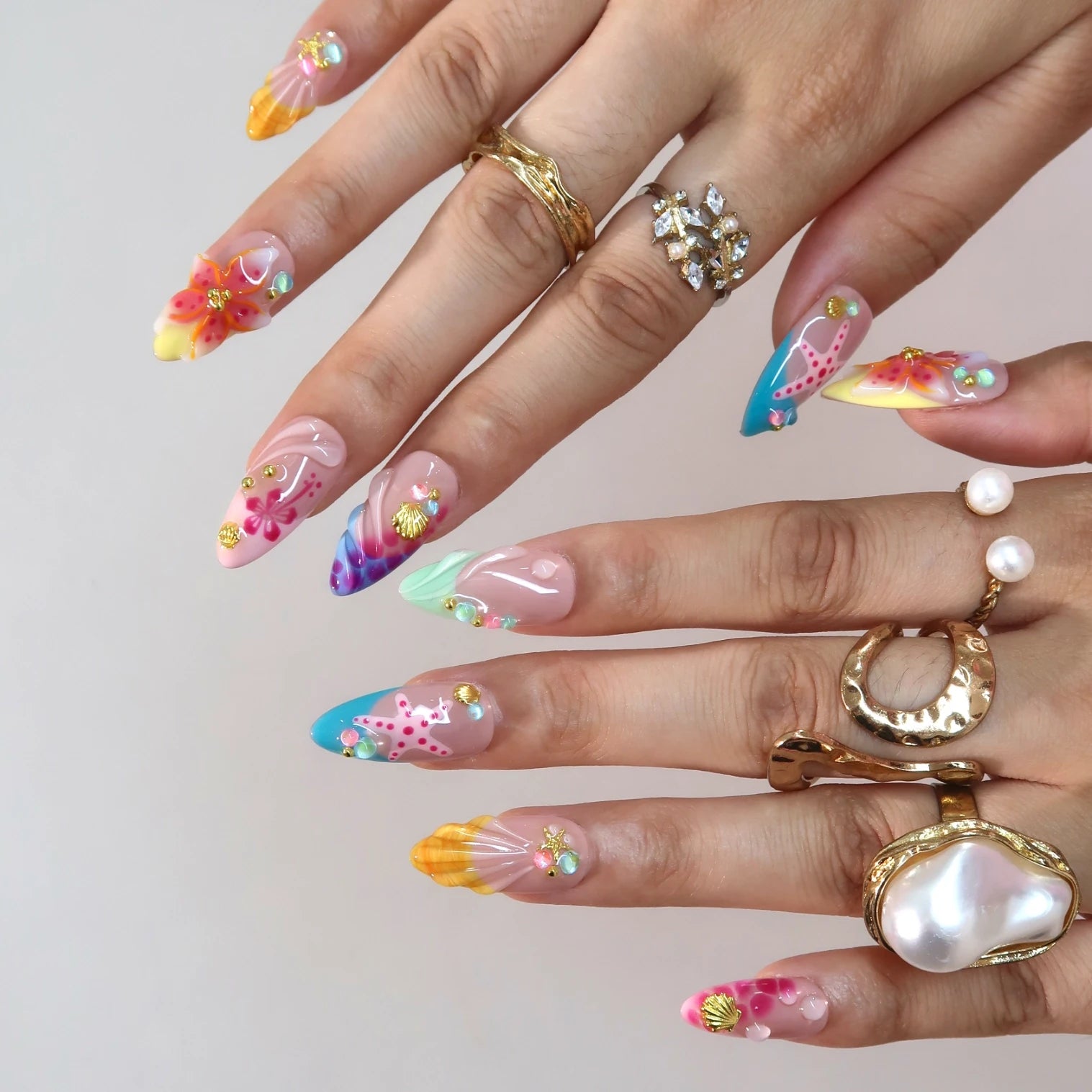 Sangria - Ersa Nails Pink Nude PressOnNails